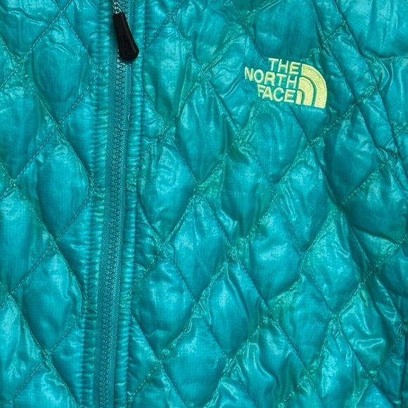 The North Face Women’s ThermoBall Jacket Teal Medium Insulated Lightweight - Picture 4 of 12